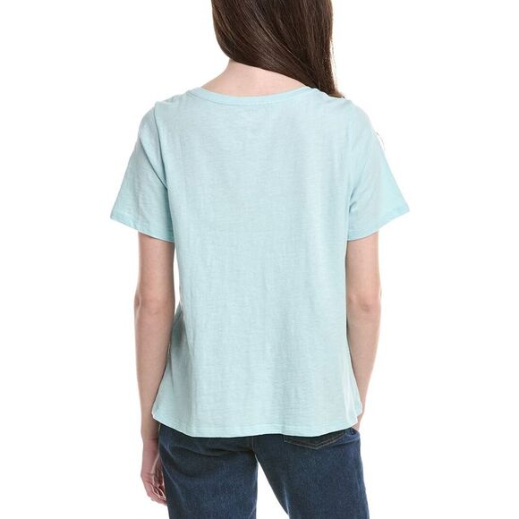 Eileen Fisher Womens  Slubby Jersey Pocket T-Shirt - Picture 2 of 3